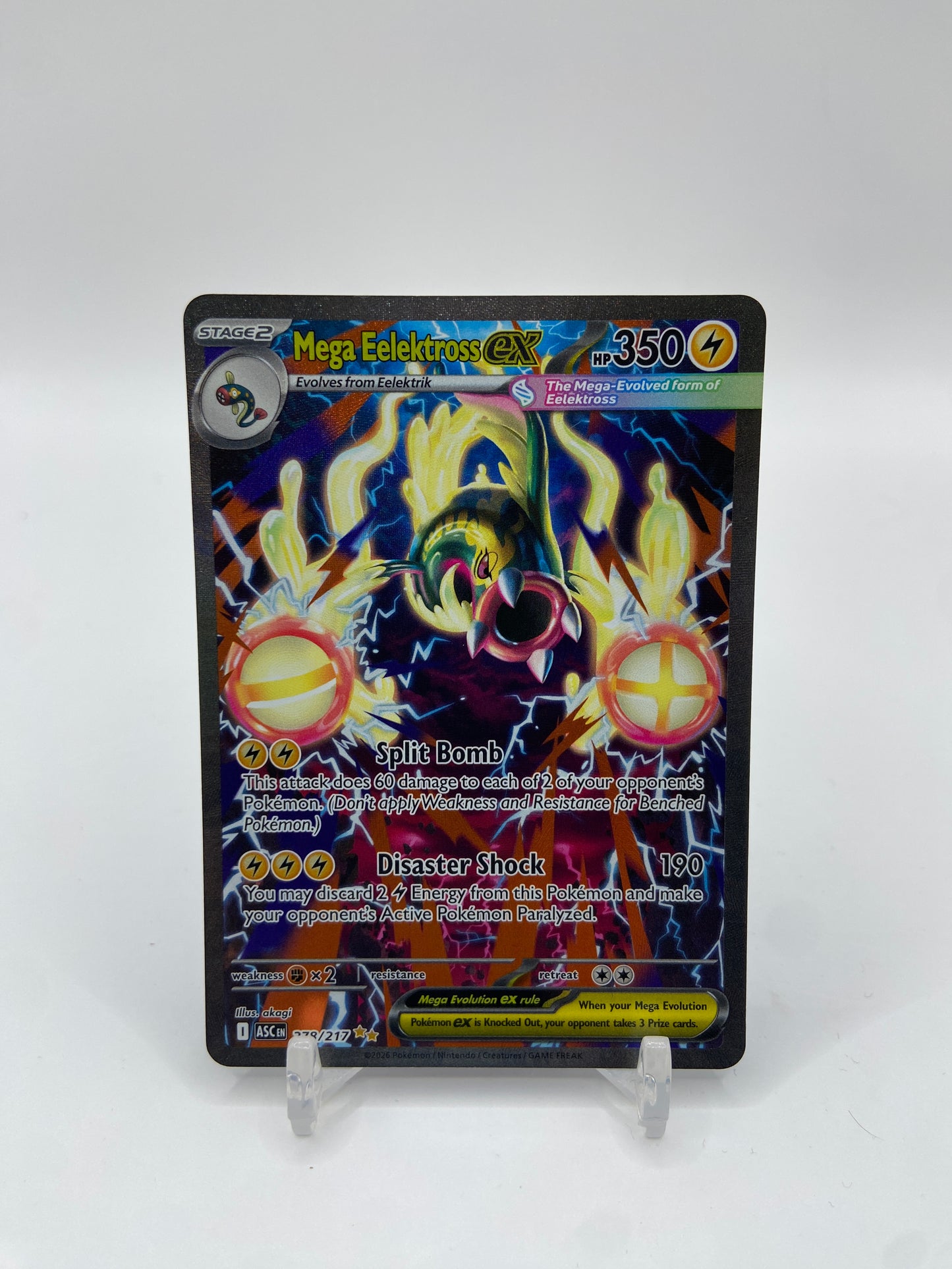 Mega Eelektross ex Alt Art Secret Rare Ascended Heroes 278/217
