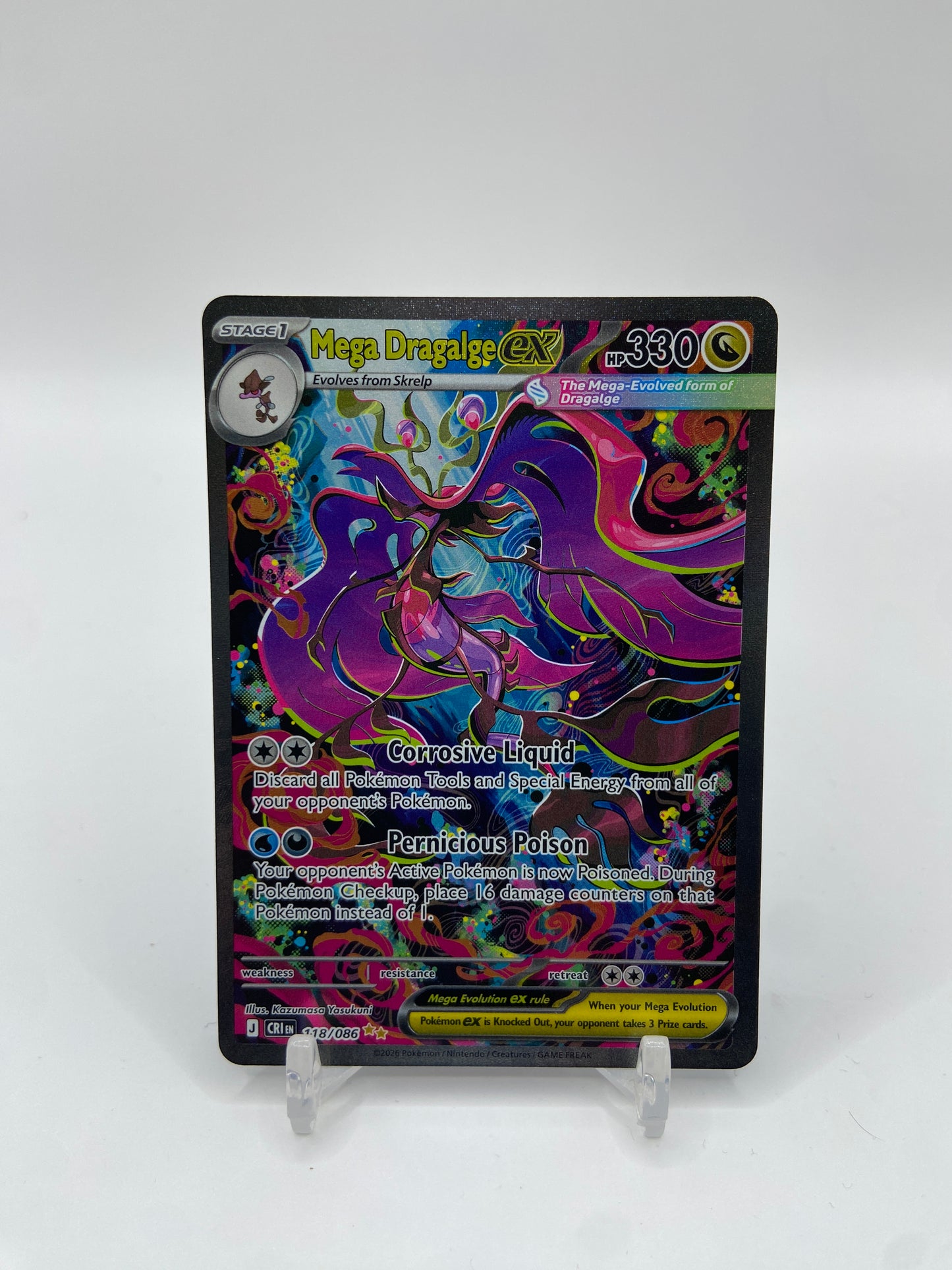 Mega Dragalge ex Alt Art Secret Rare Chaos Rising 118/086