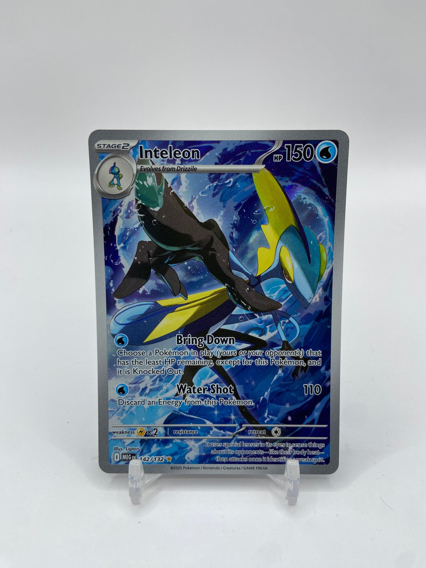 Inteleon  Illustration Rare Full Art Mega Evolution 142/132
