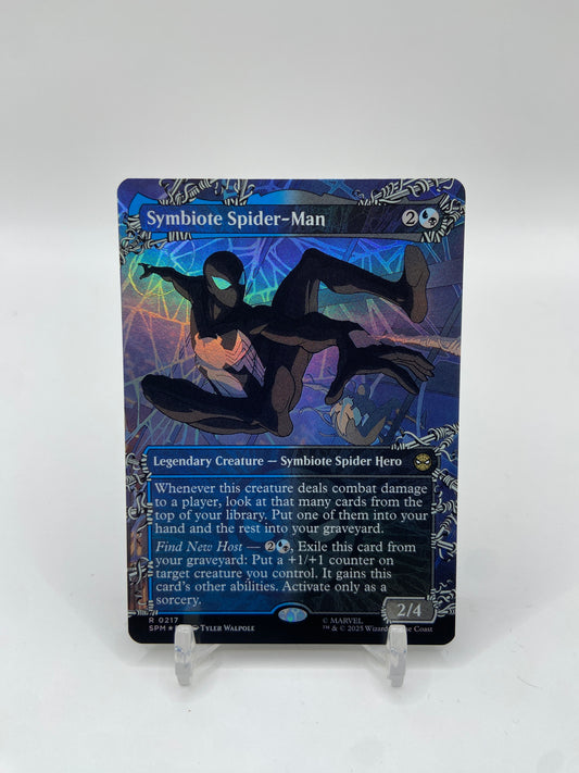 Symbiote Spider-Man Foil (Borderless) Marvel's Spider-Man R 217