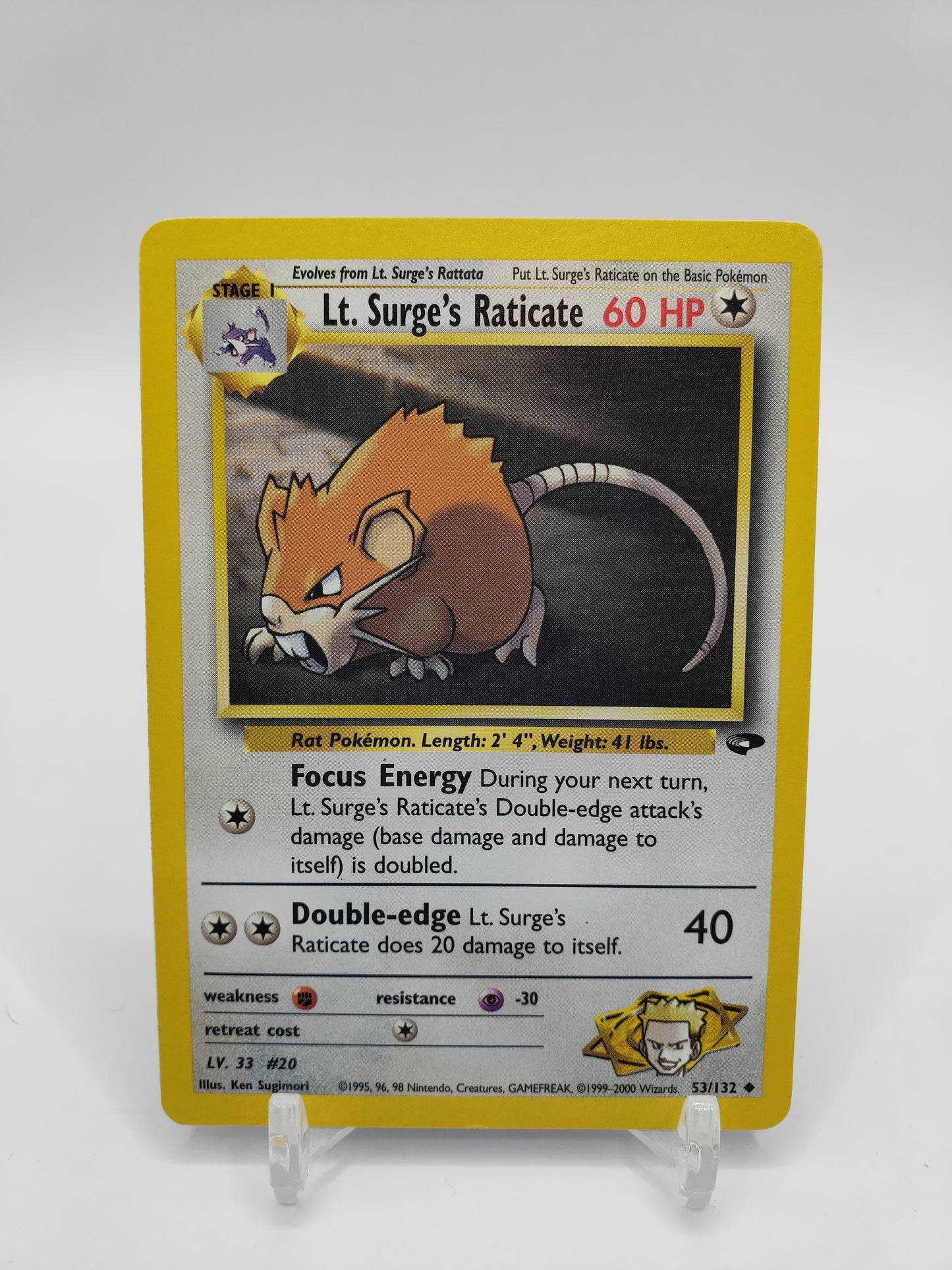 Lt. Surge's Raticate Gym Challenge 53/132