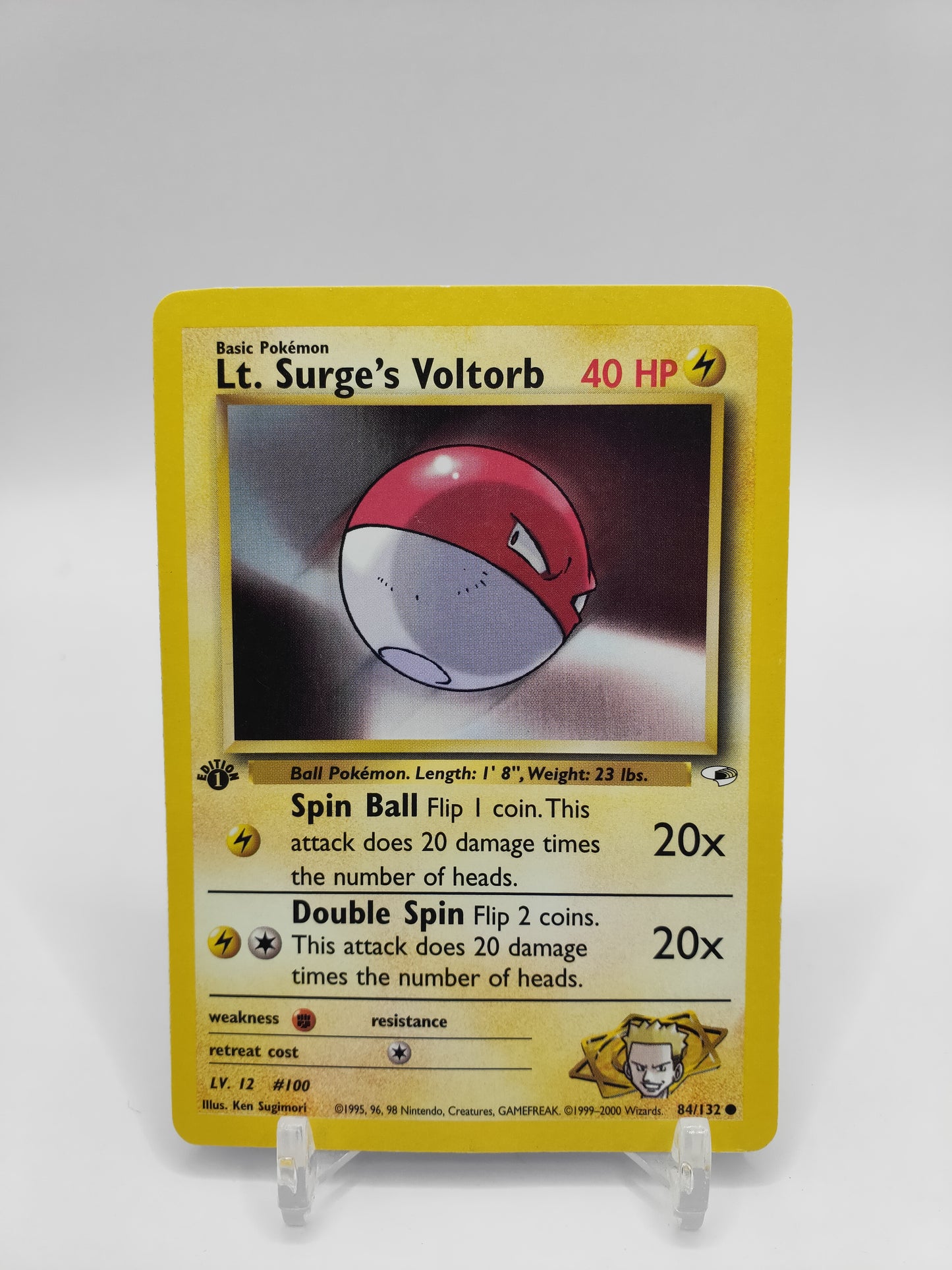 Lt. Surge's Voltorb 1st Edition Gym Heroes 84/132