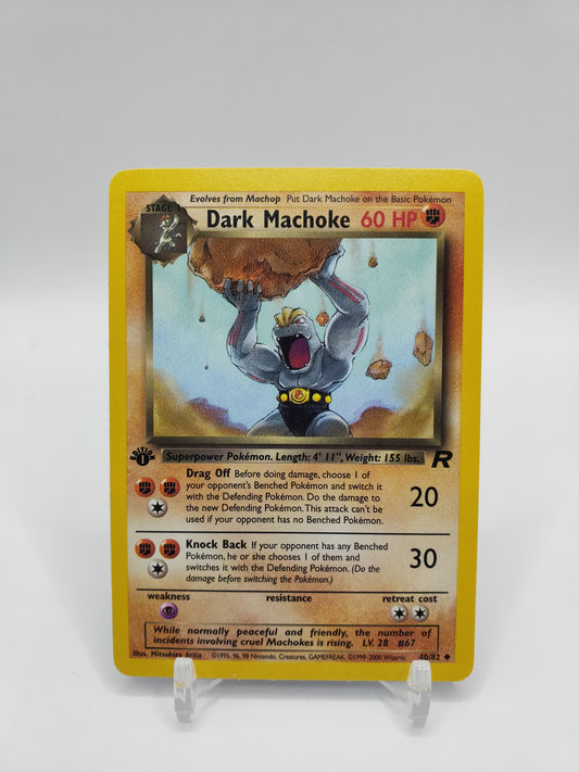 Dark Machoke 1st Edition Rocket Set 40/82