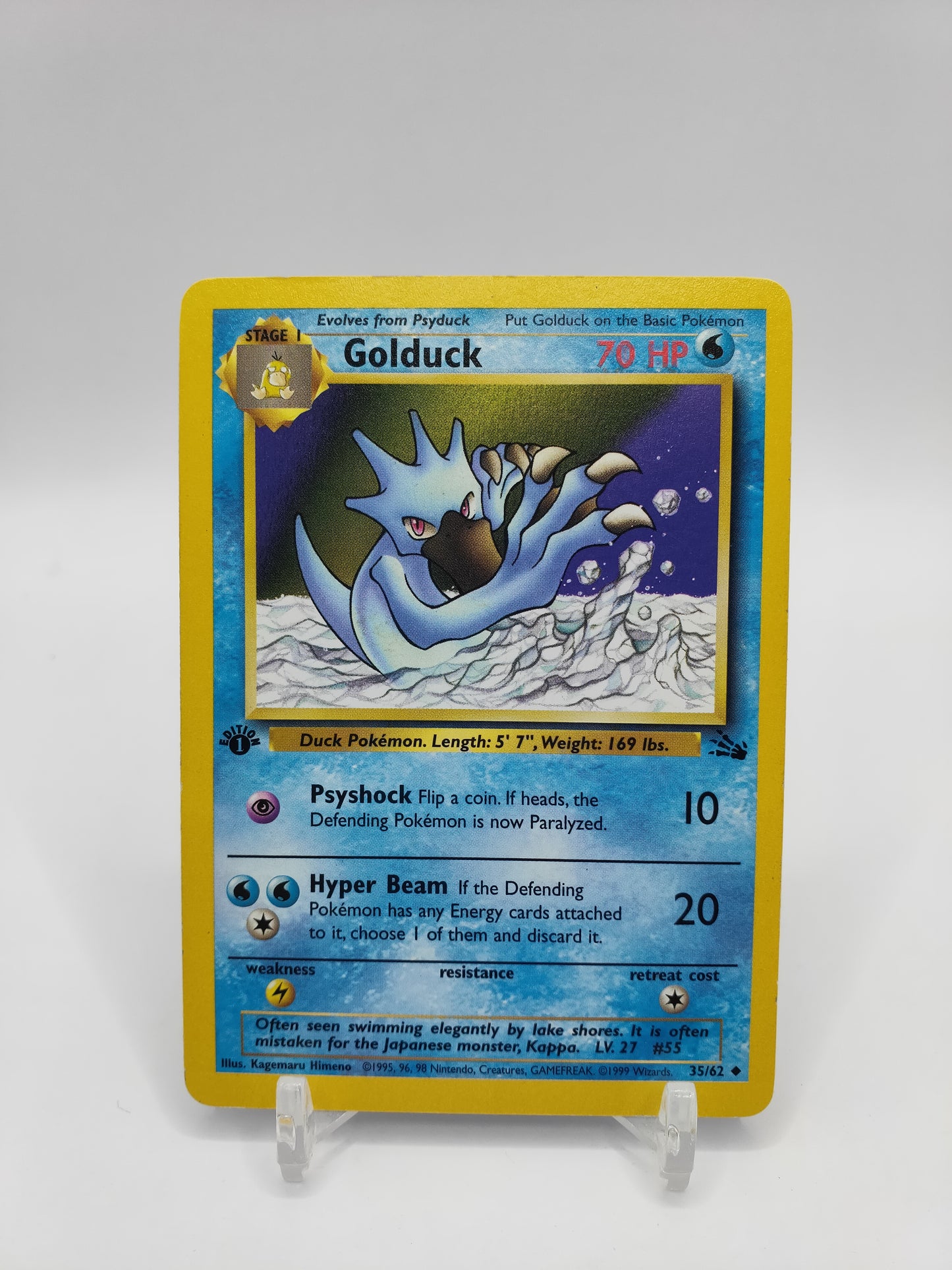 Golduck 1st Edition Fossil Set 35/62