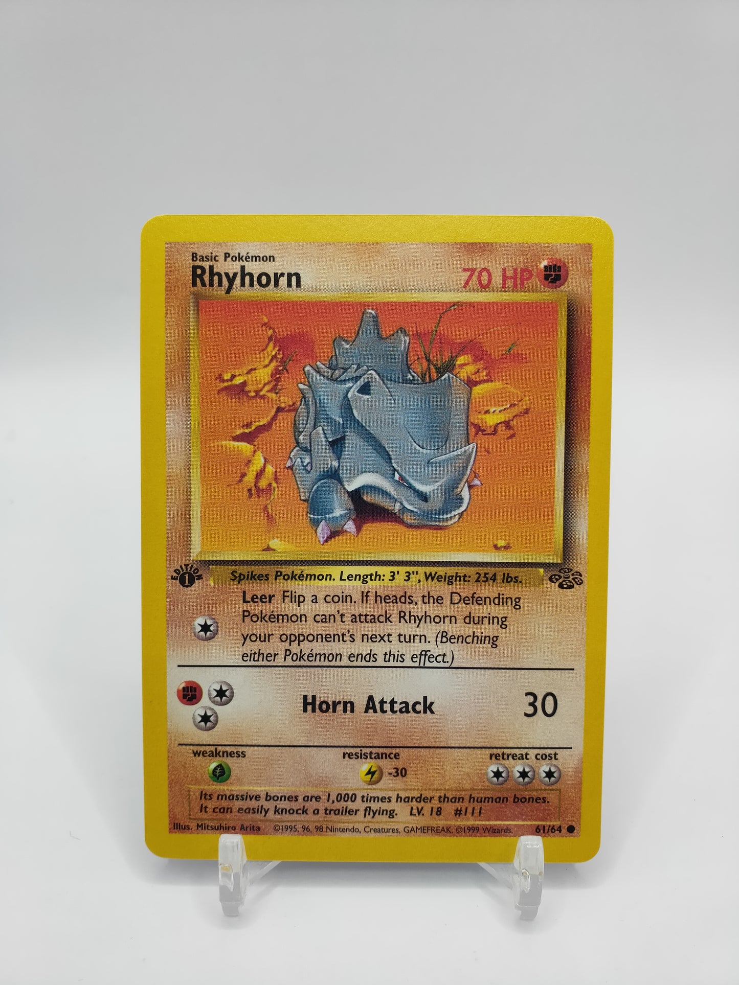 Rhyhorn 1st Edition Jungle Set 61/64