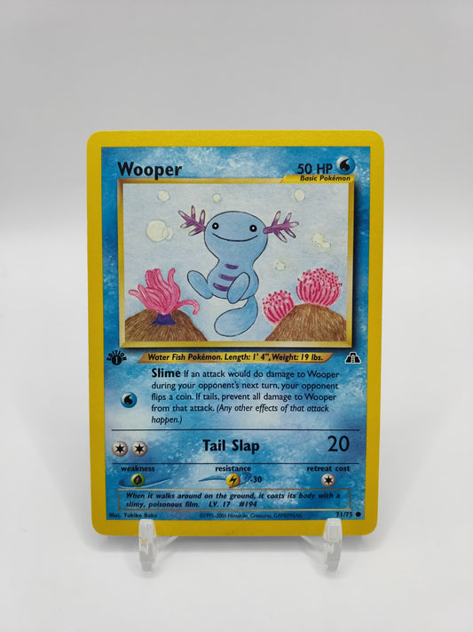 Wooper 1st Edition Neo Discovery 71/75