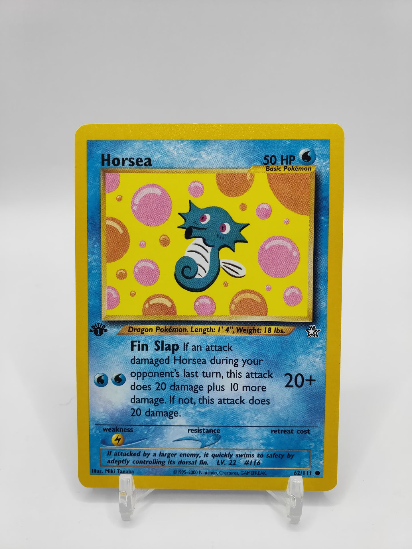 Horsea 1st Edition Neo Genesis 62/111