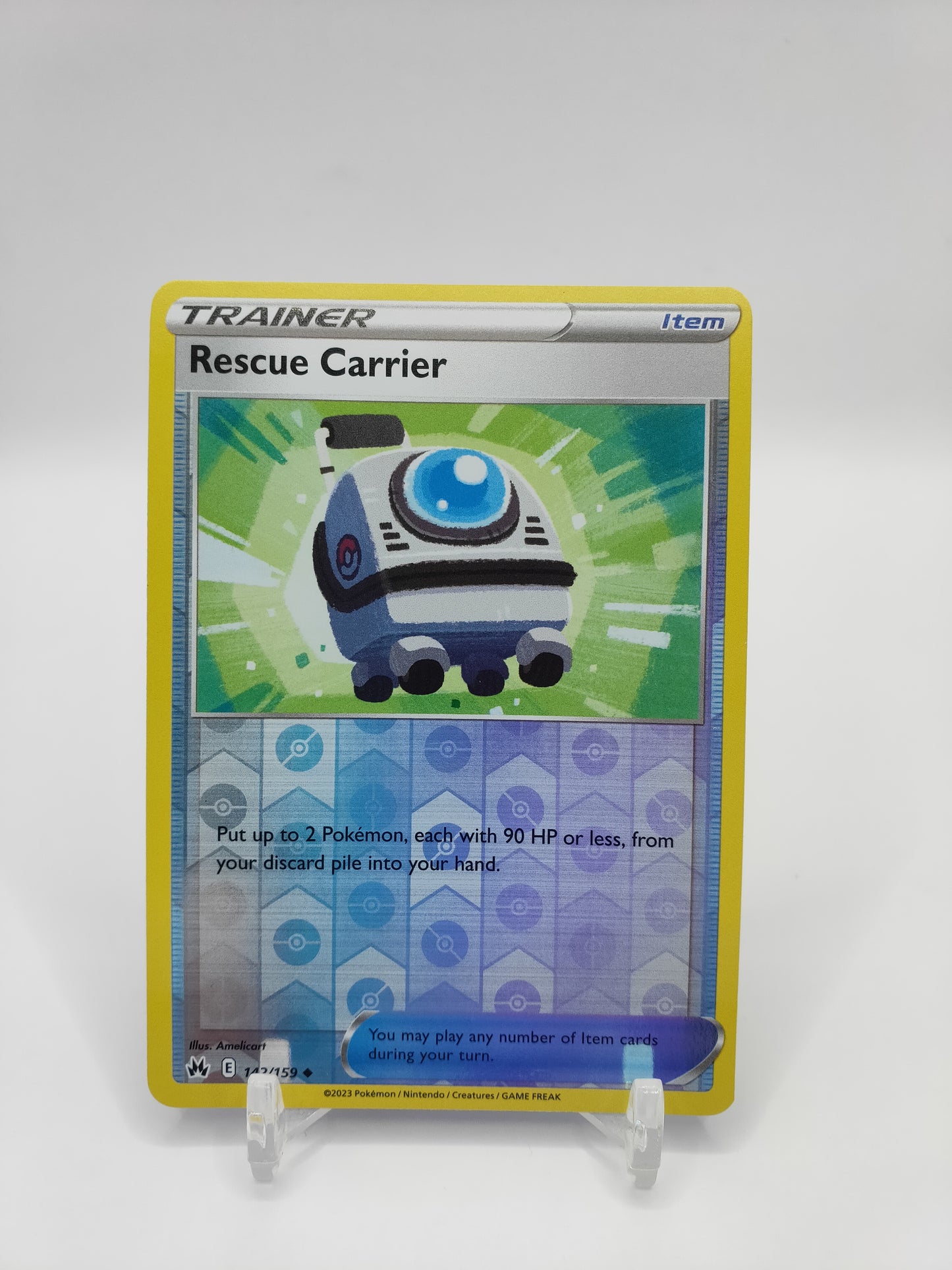 Rescue Carrier Reverse Holo Crown Zenith 142/159