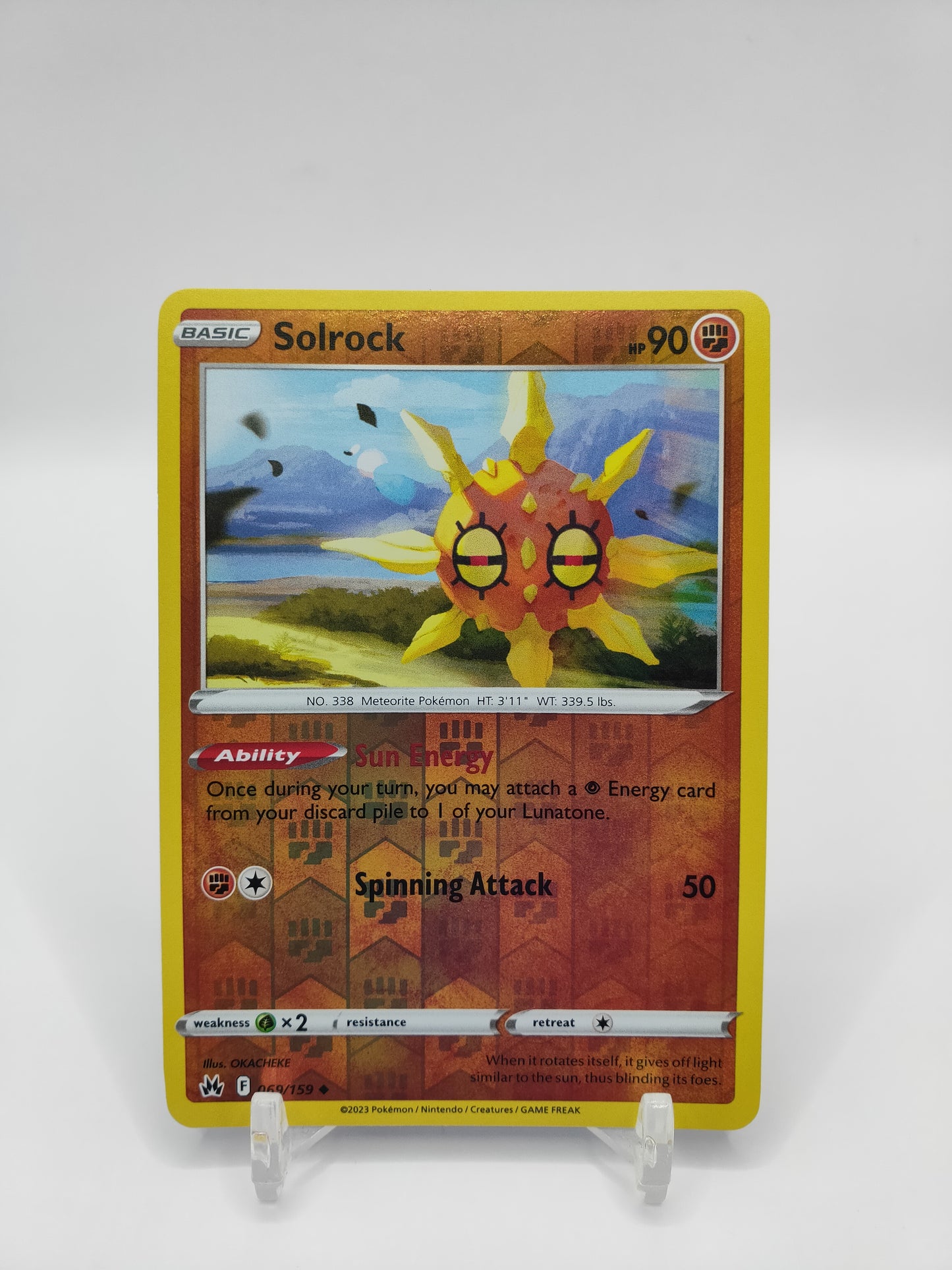 Solrock Reverse Holo Crown Zenith 069/159