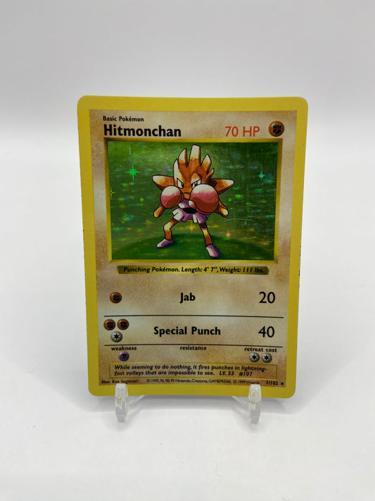 Hitmonchan Shadowless Holo Base Set 7/102